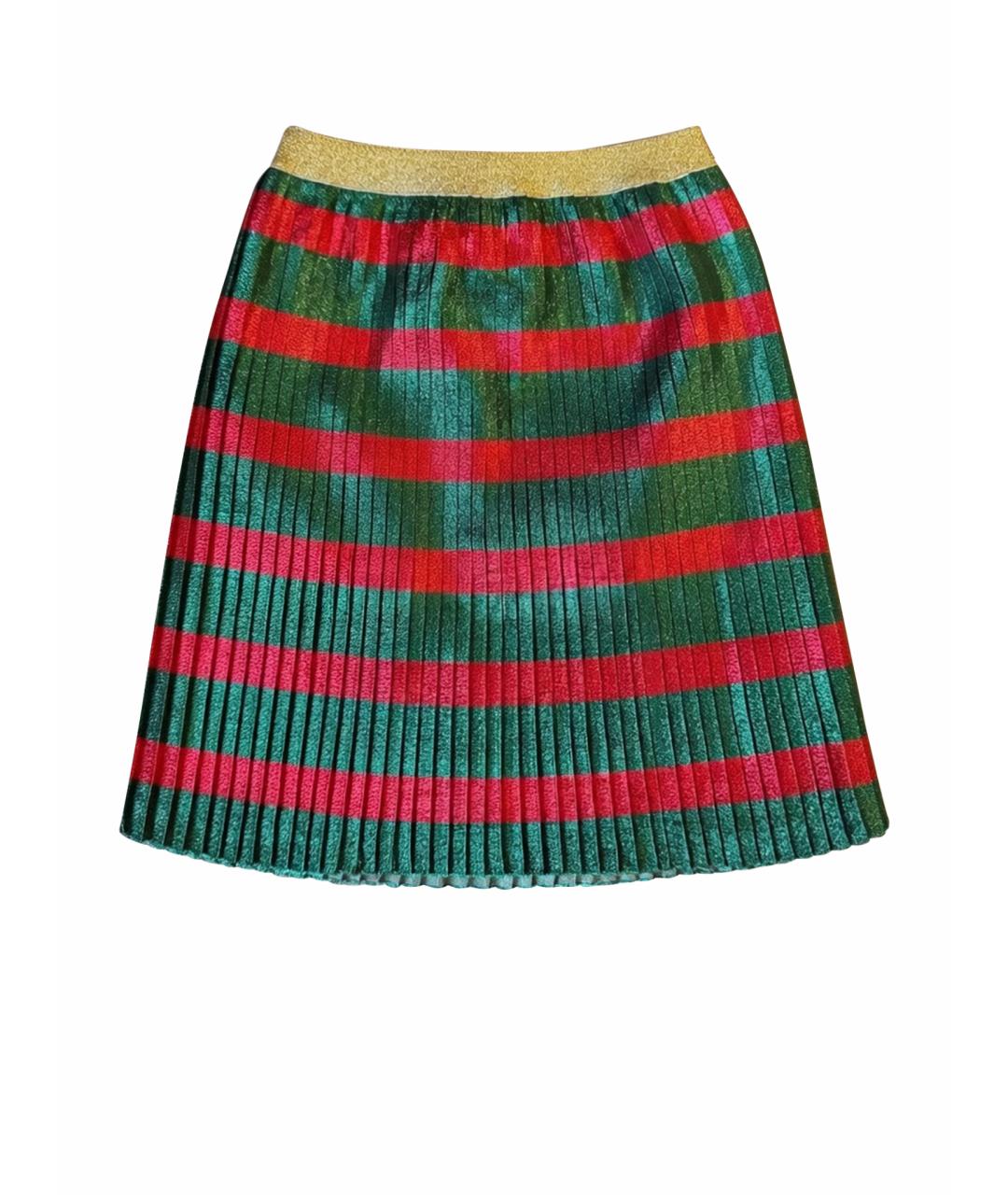 GUCCI Мульти шелковая юбка, фото 1