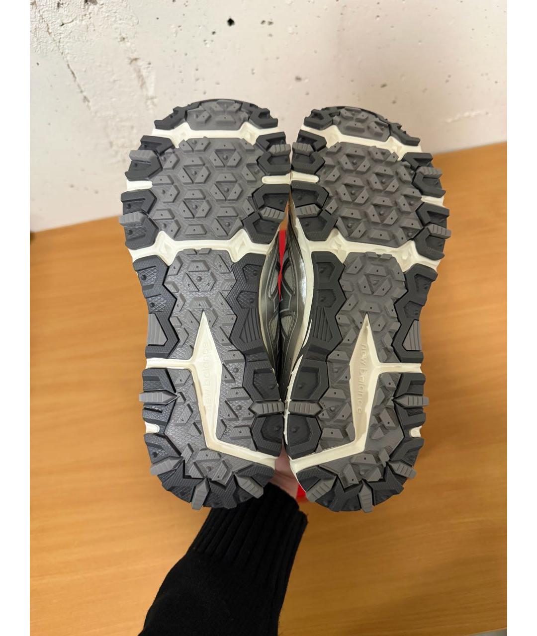 NEW BALANCE Серебряные текстильные кроссовки, фото 5