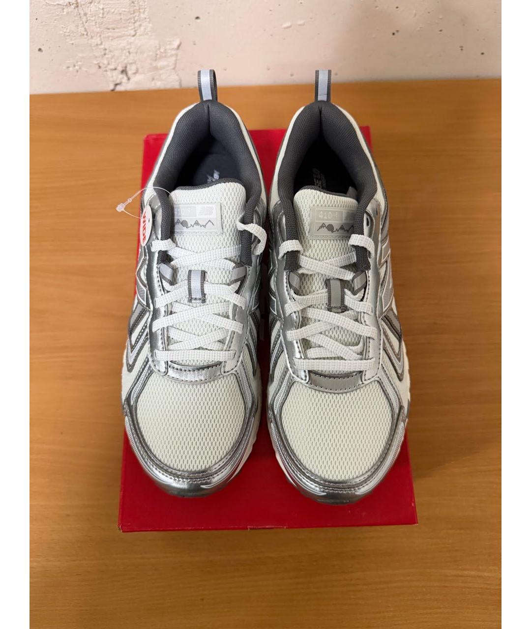 NEW BALANCE Серебряные текстильные кроссовки, фото 2