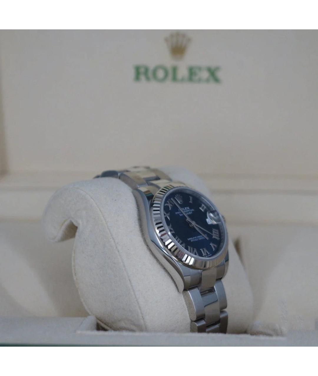 ROLEX Темно-синие часы, фото 3