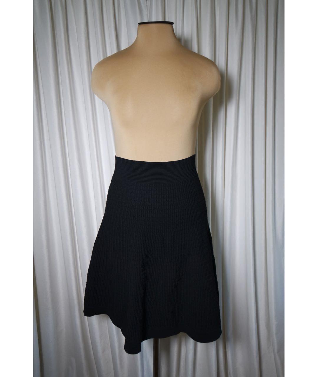 SANDRO Черная вискозная юбка мини, фото 9