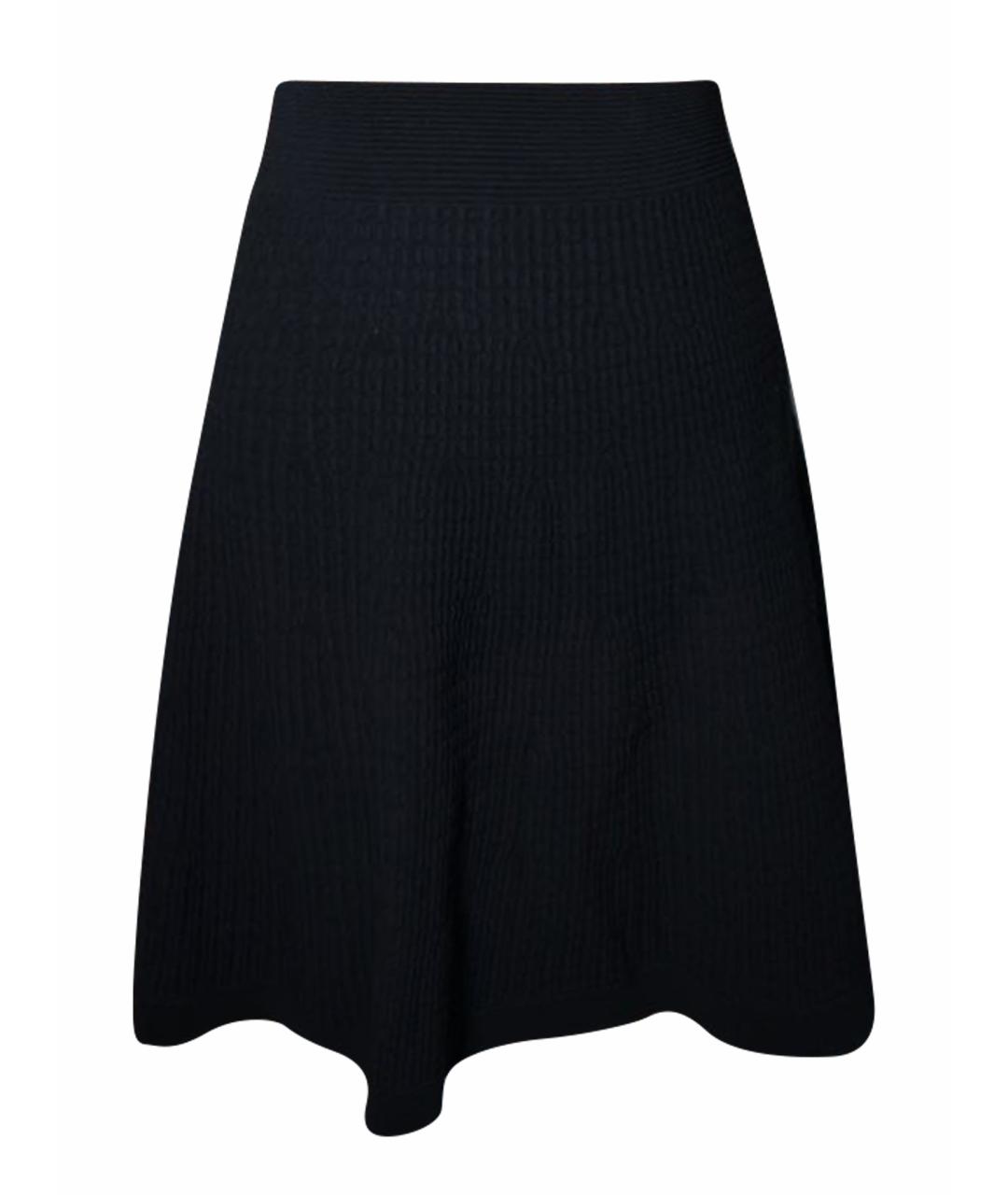 SANDRO Черная вискозная юбка мини, фото 1