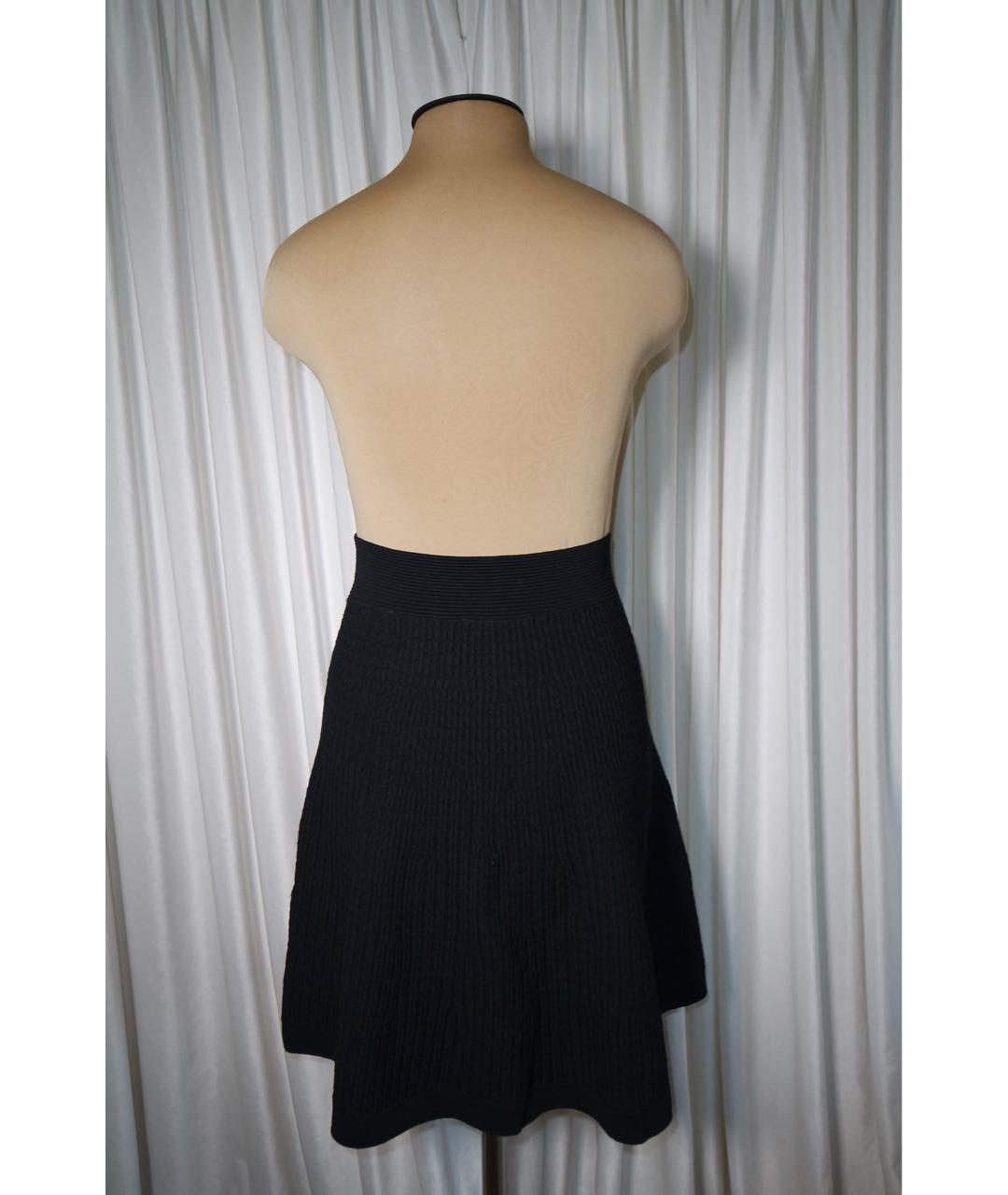 SANDRO Черная вискозная юбка мини, фото 2