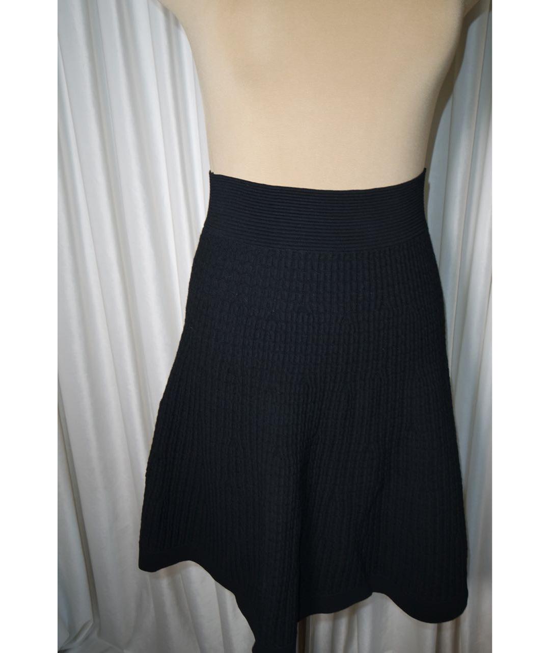 SANDRO Черная вискозная юбка мини, фото 7