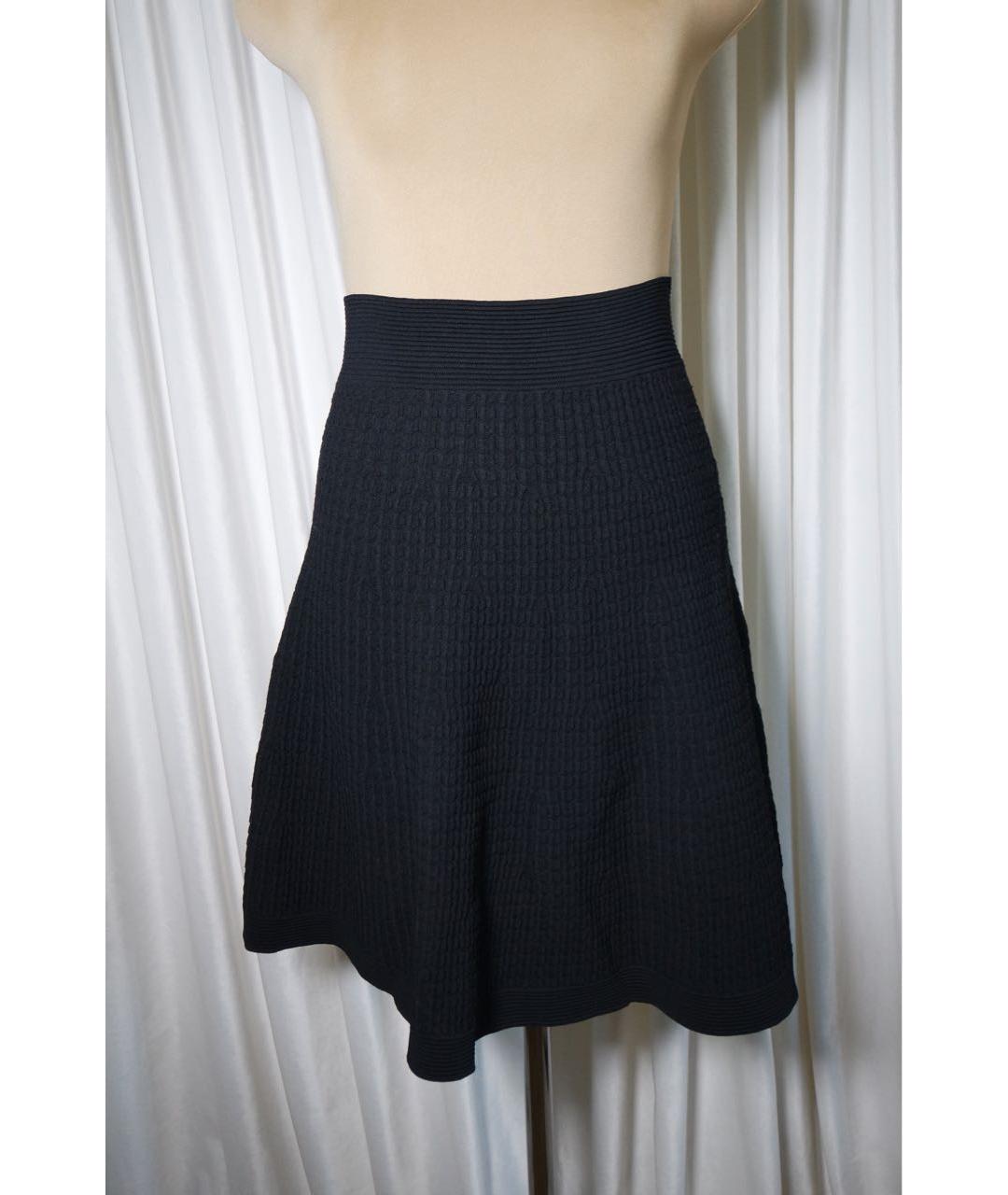 SANDRO Черная вискозная юбка мини, фото 6