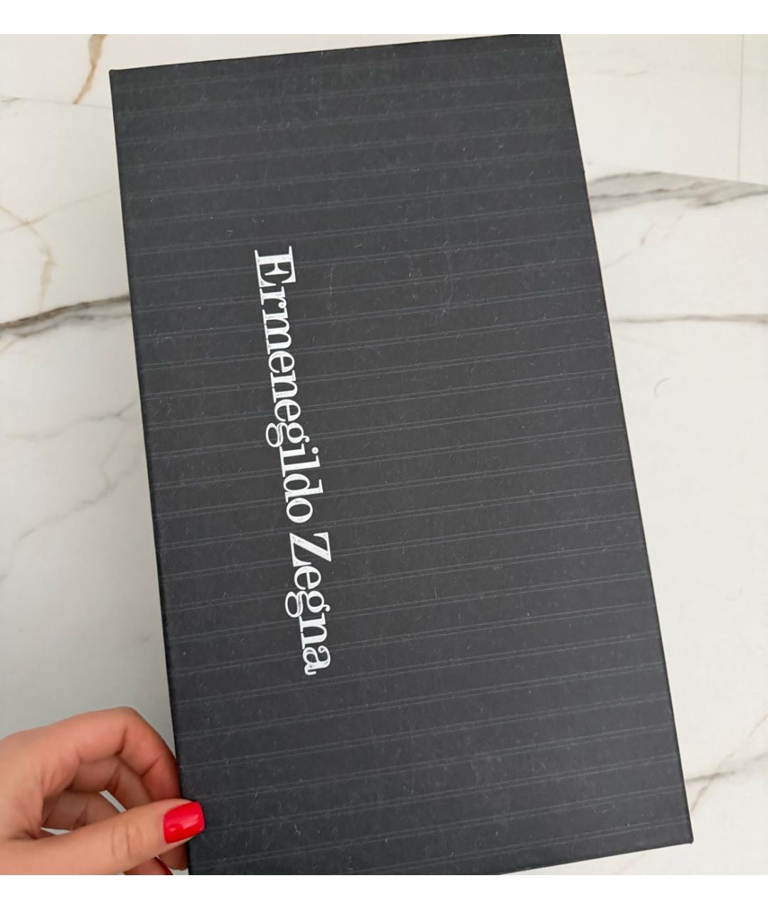 ERMENEGILDO ZEGNA XXX Белые кожаные низкие кроссовки / кеды, фото 6