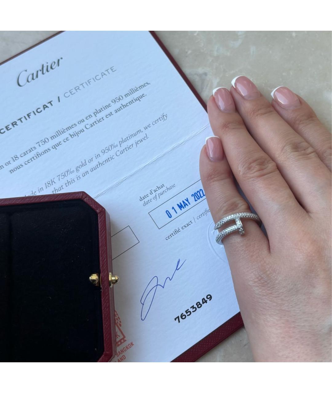 CARTIER Серебряное кольцо из белого золота, фото 3