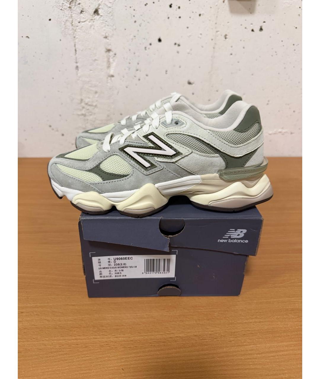 NEW BALANCE Салатовые замшевые кроссовки, фото 7