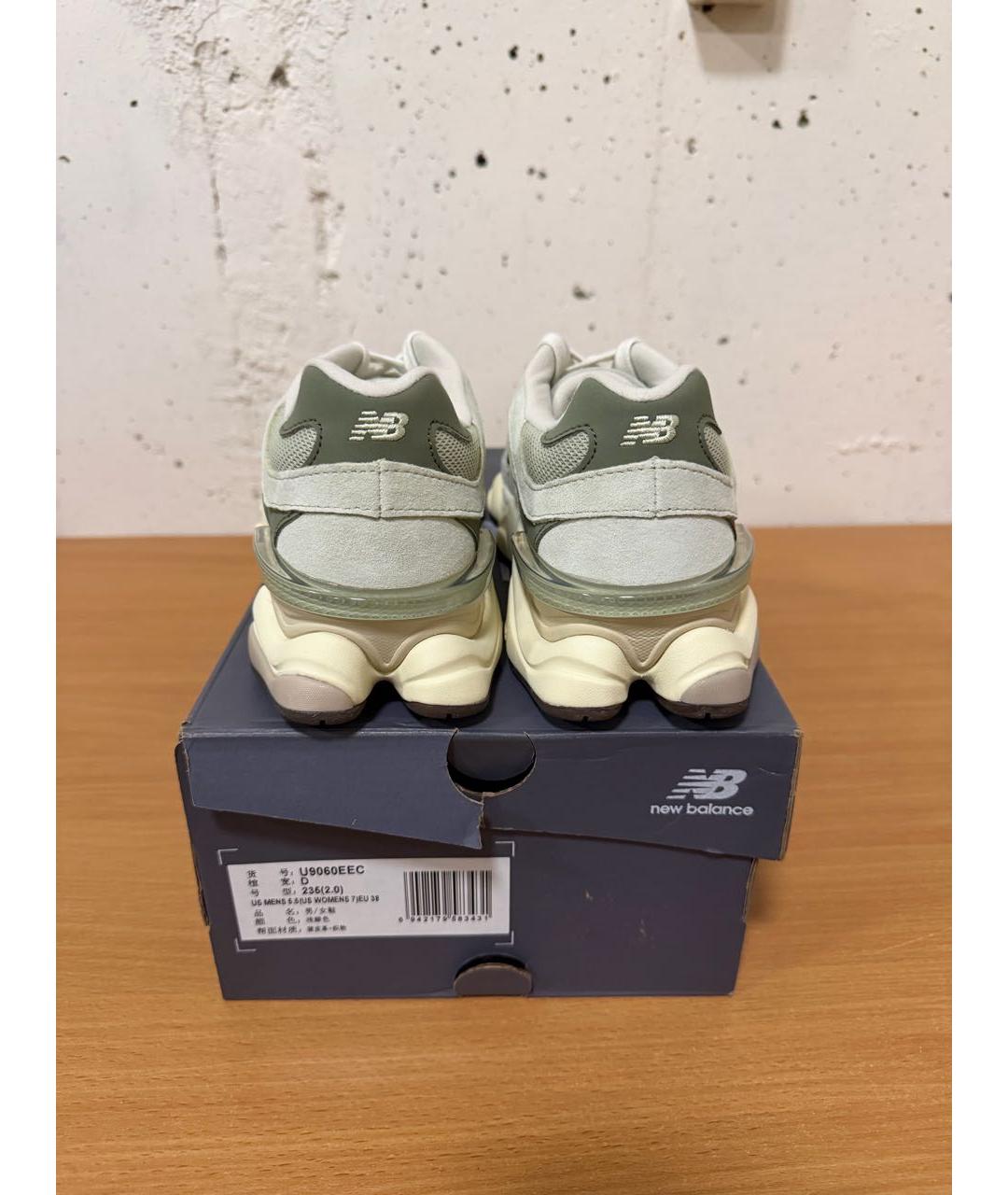 NEW BALANCE Салатовые замшевые кроссовки, фото 4