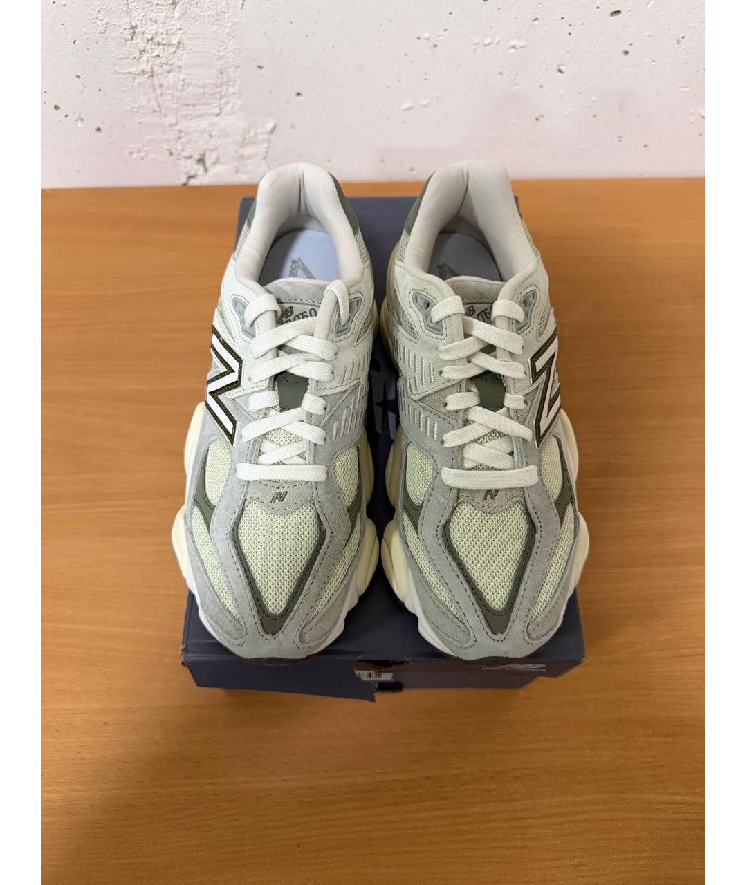 NEW BALANCE Салатовые замшевые кроссовки, фото 2