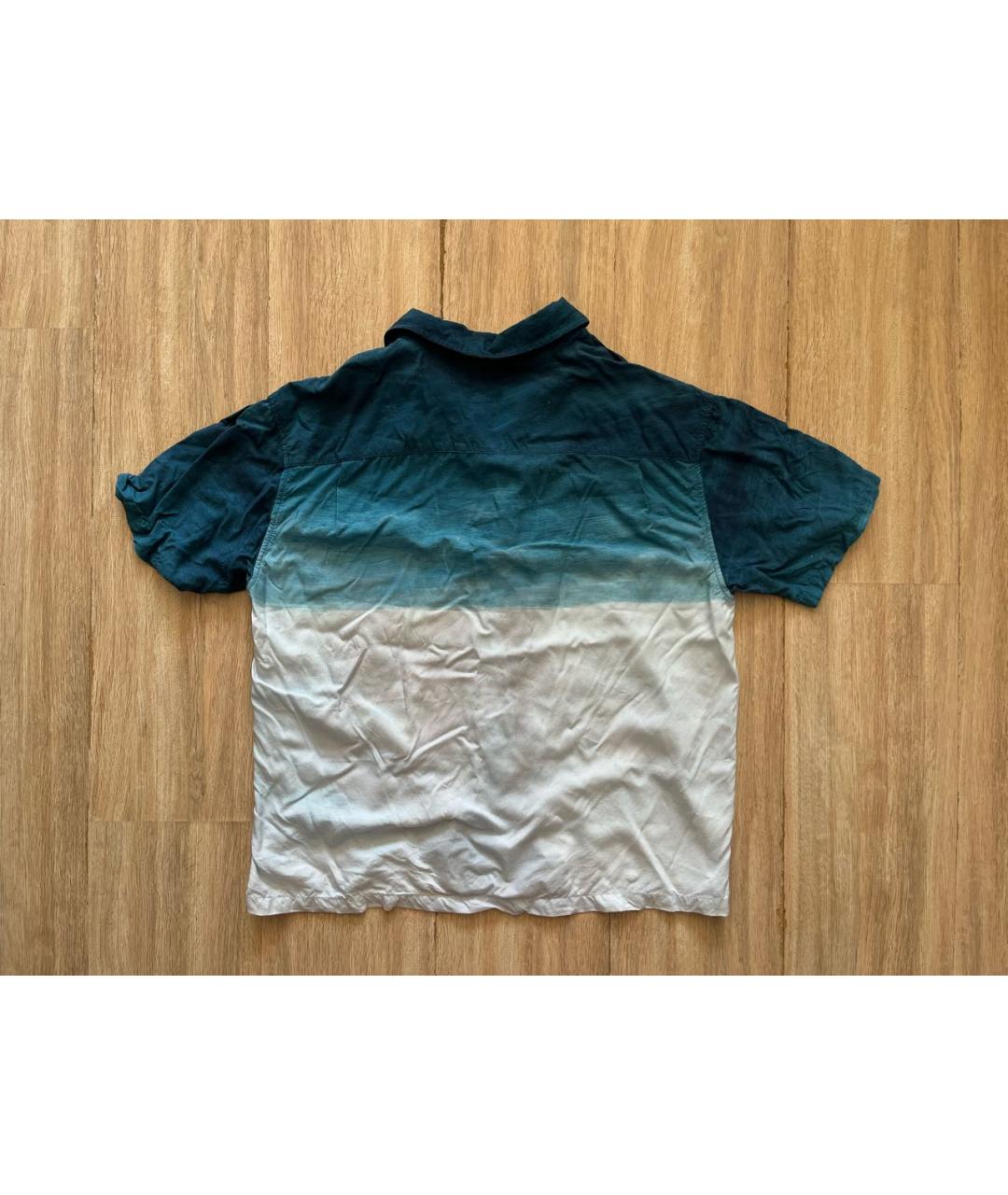 STUSSY Голубая хлопко-эластановая рубашка, фото 2