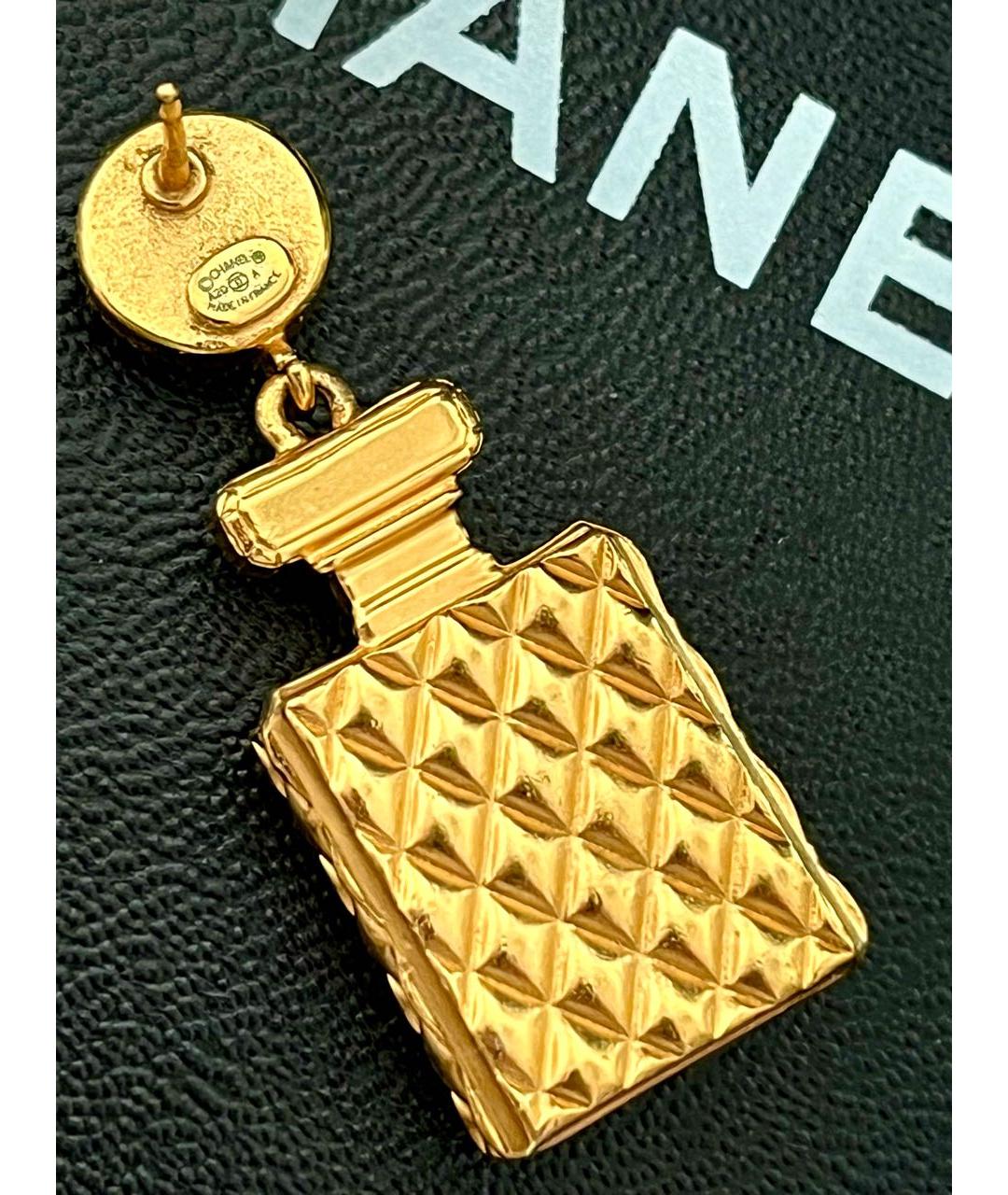 CHANEL Золотые серьги, фото 3