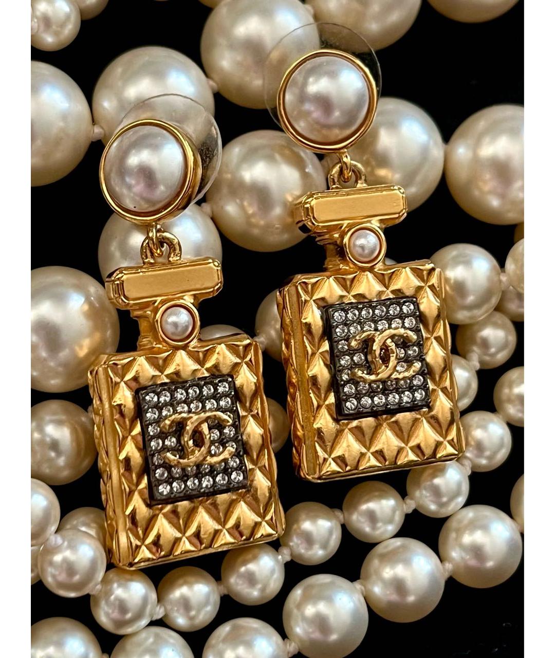 CHANEL Золотые серьги, фото 7