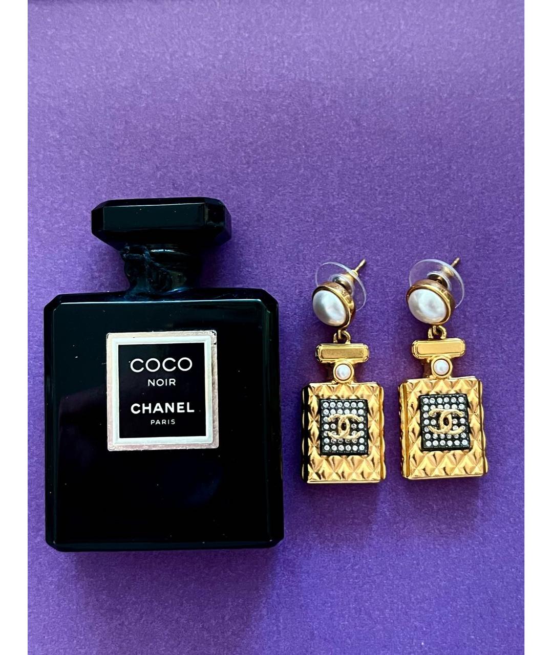 CHANEL Золотые серьги, фото 5