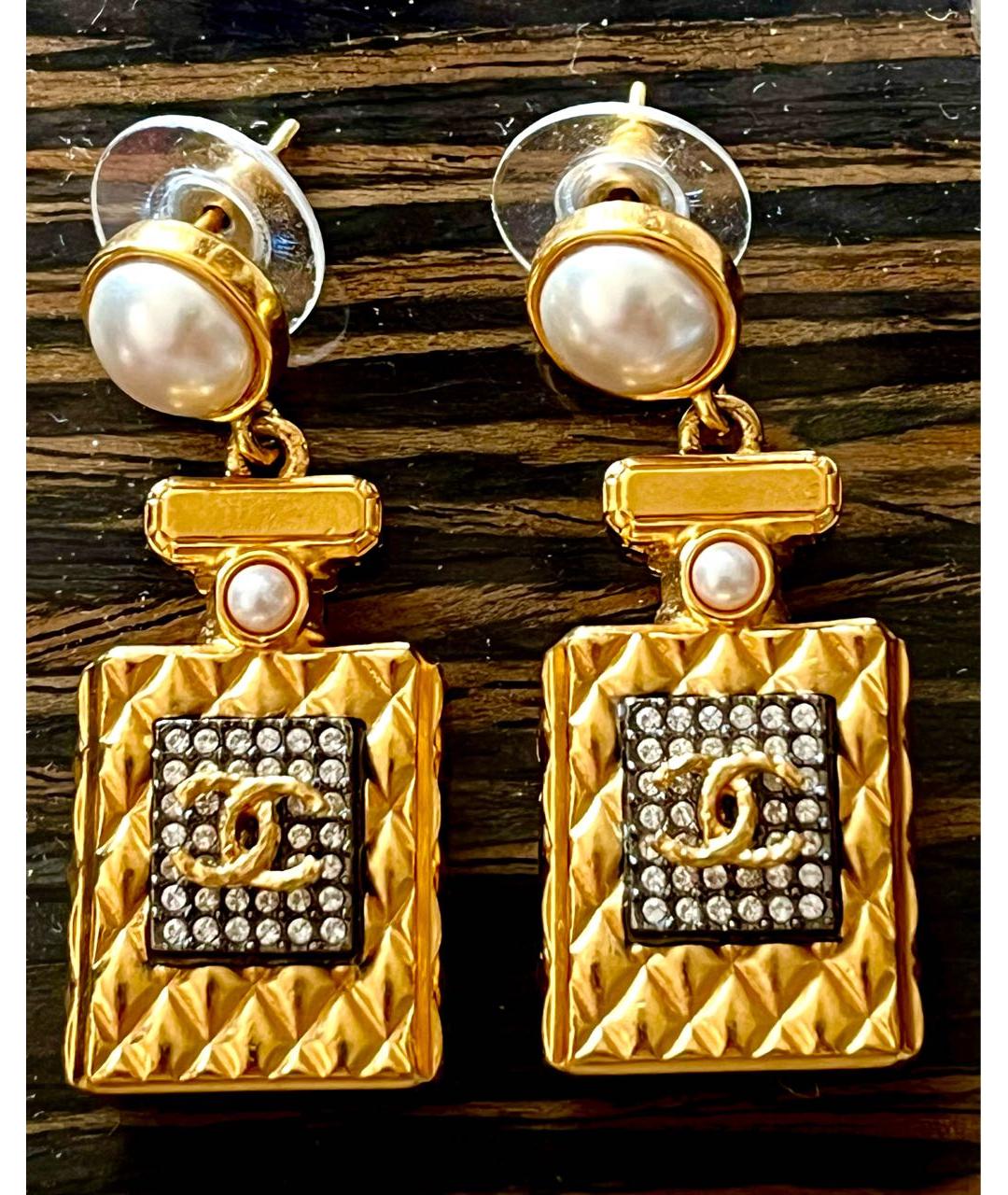 CHANEL Золотые серьги, фото 9