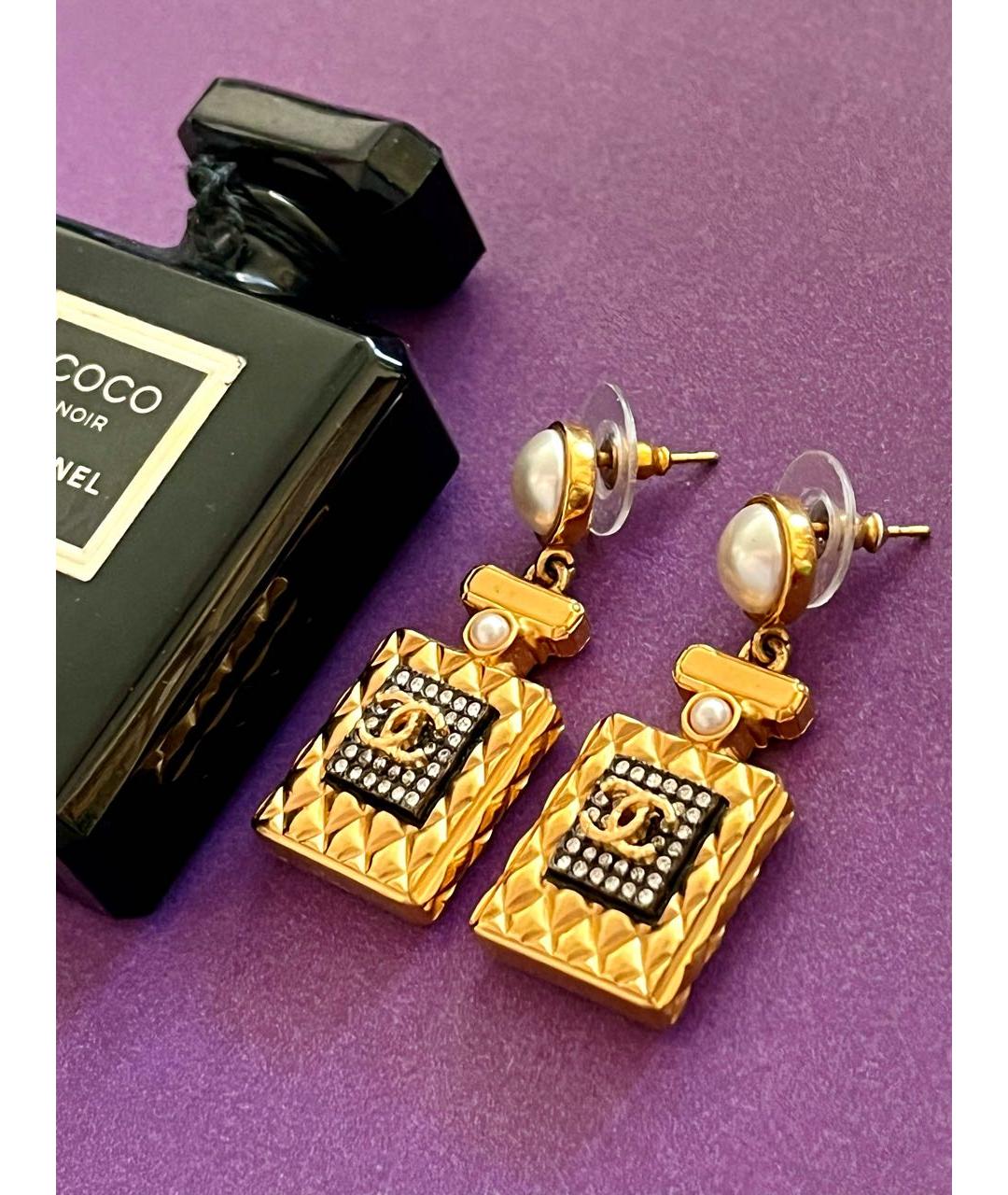 CHANEL Золотые серьги, фото 2