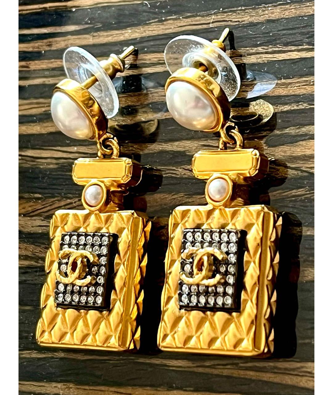 CHANEL Золотые серьги, фото 6