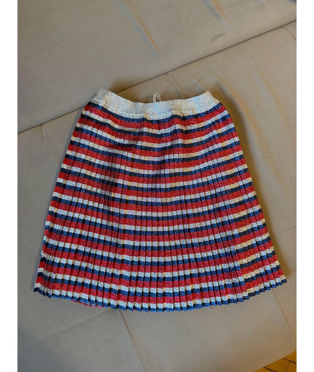 GUCCI Мульти шелковая юбка, фото 2