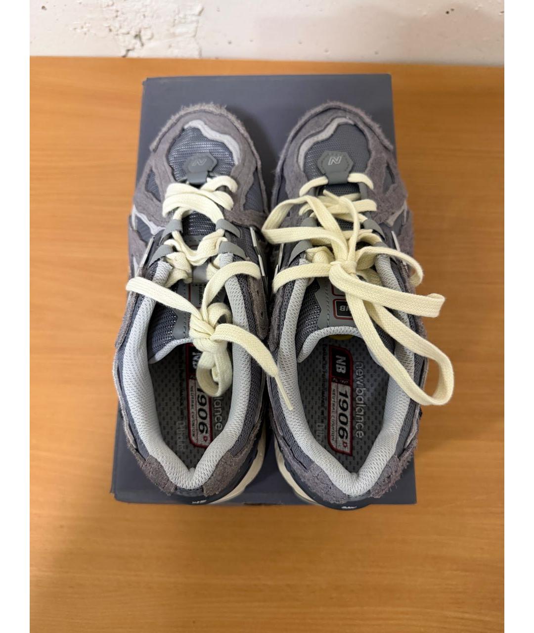 NEW BALANCE Серые замшевые кроссовки, фото 3