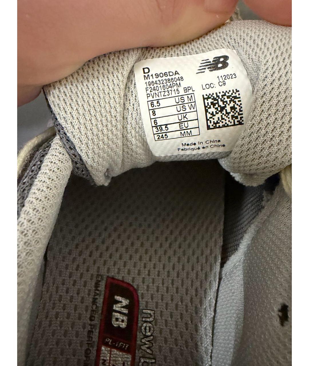 NEW BALANCE Серые замшевые кроссовки, фото 6