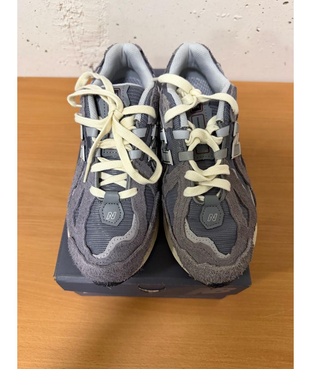 NEW BALANCE Серые замшевые кроссовки, фото 2