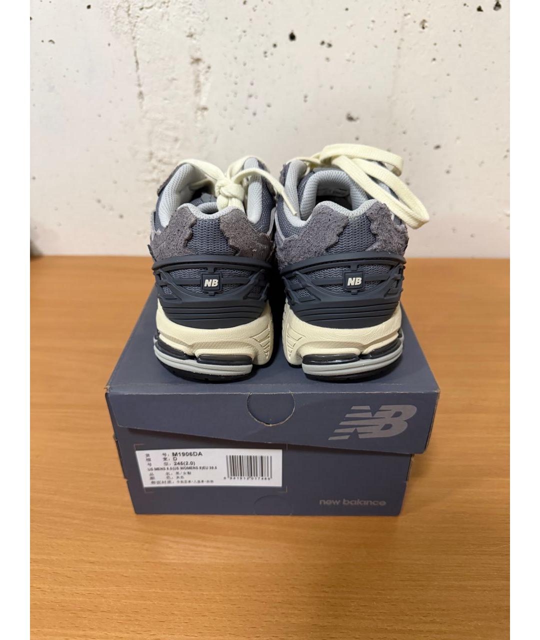 NEW BALANCE Серые замшевые кроссовки, фото 4