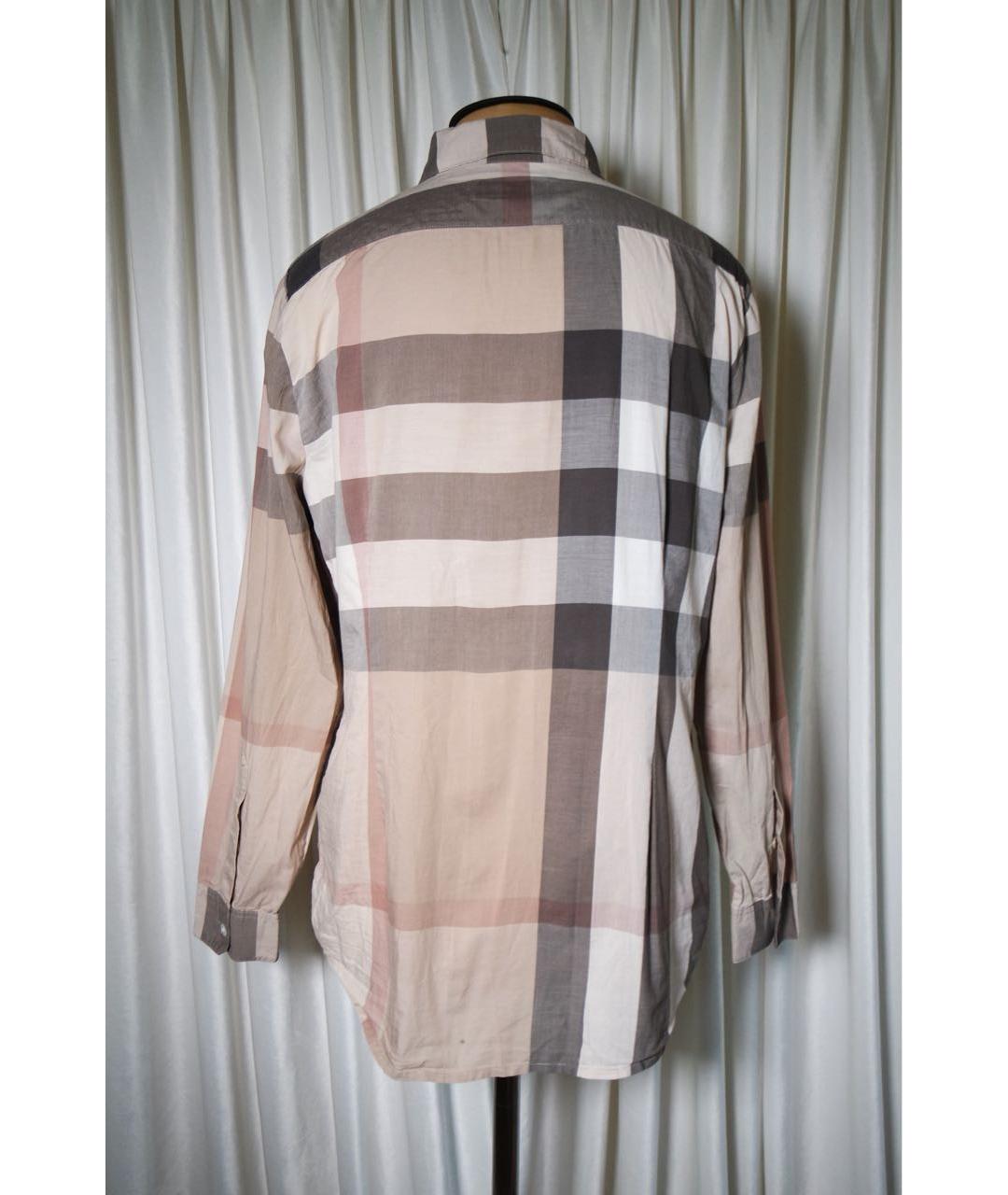 BURBERRY Бежевая хлопковая рубашка, фото 2