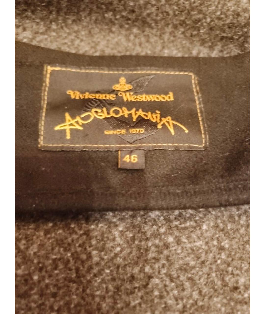 VIVIENNE WESTWOOD Серое шерстяное пальто, фото 7