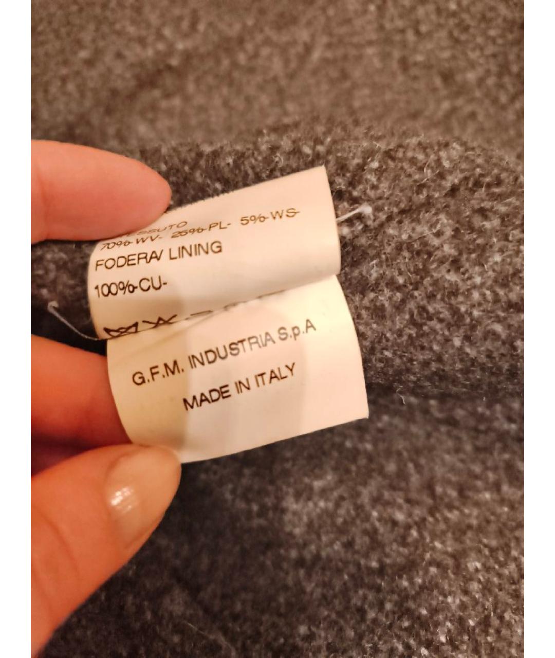 VIVIENNE WESTWOOD Серое шерстяное пальто, фото 6