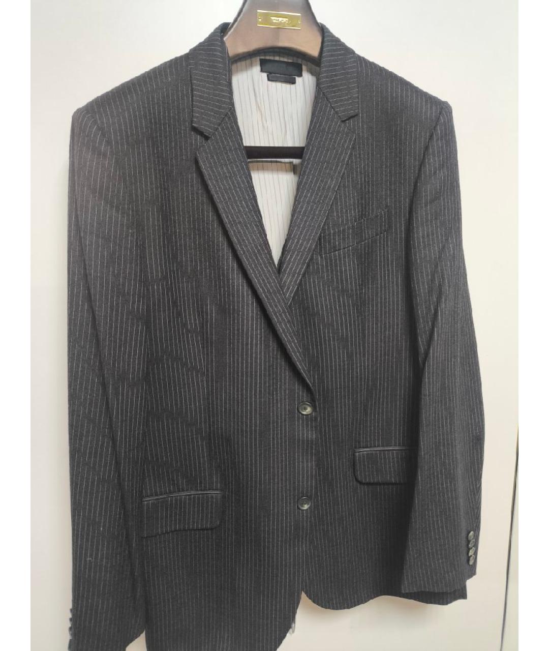 ALEXANDER MCQUEEN Антрацитовый классический костюм, фото 5