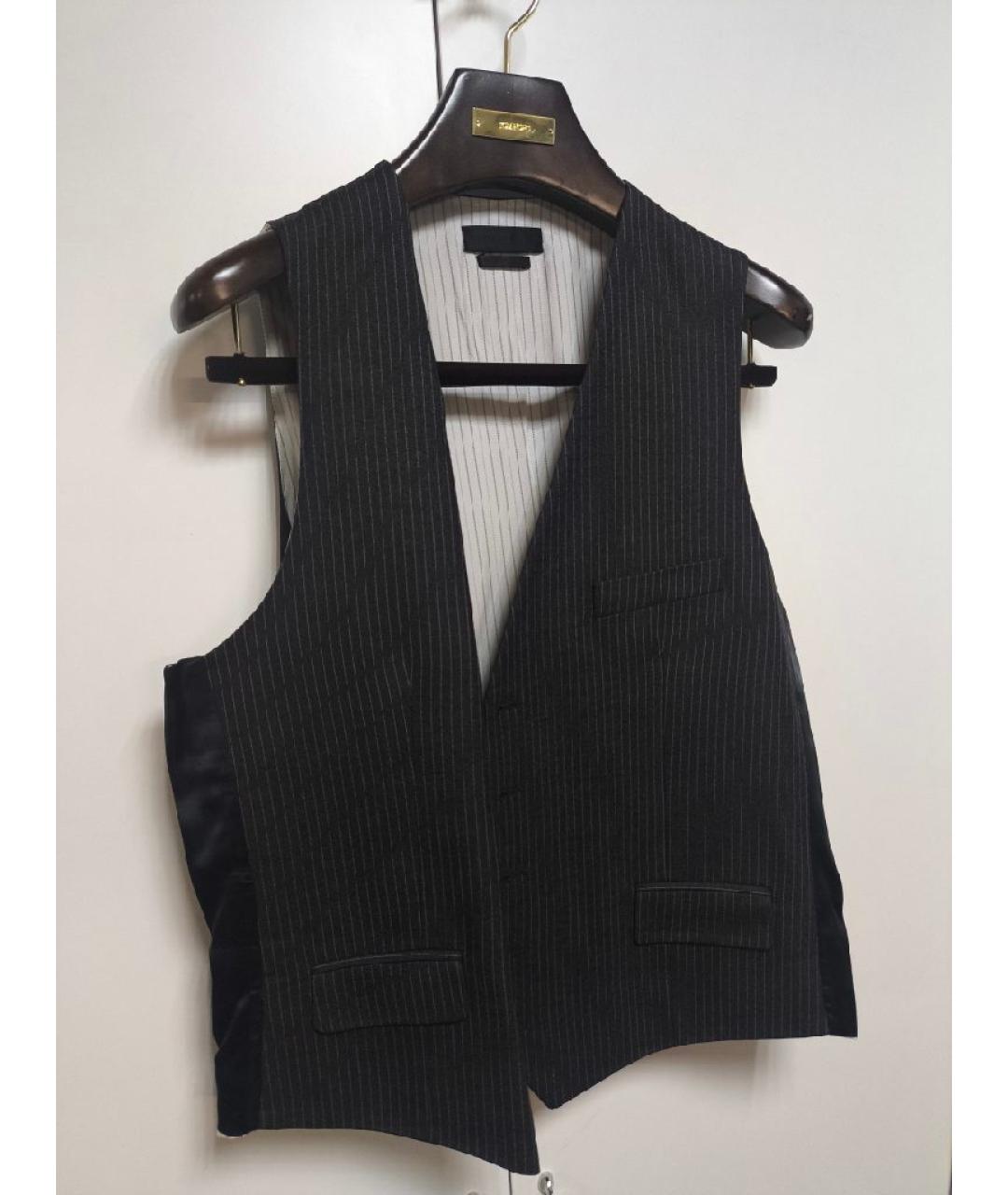 ALEXANDER MCQUEEN Антрацитовый классический костюм, фото 2