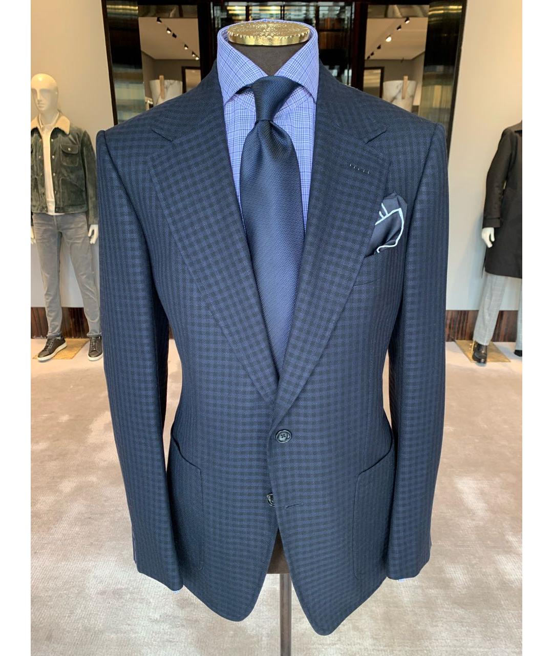 TOM FORD Синий шерстяной пиджак, фото 2