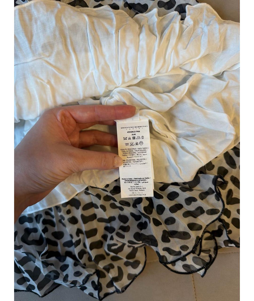 ERMANNO SCERVINO Мульти полиэстеровая юбка, фото 6