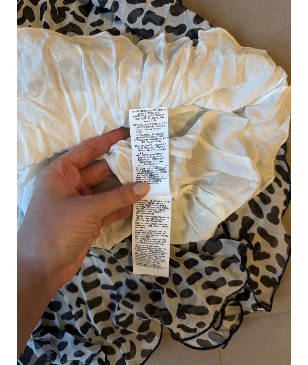 ERMANNO SCERVINO Мульти полиэстеровая юбка, фото 7