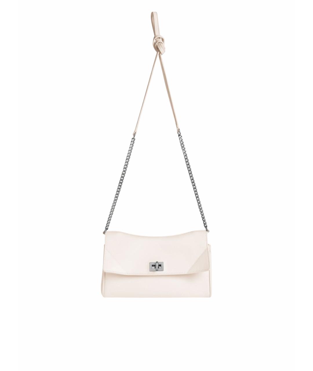 BALENCIAGA Белая кожаная сумка через плечо, фото 1