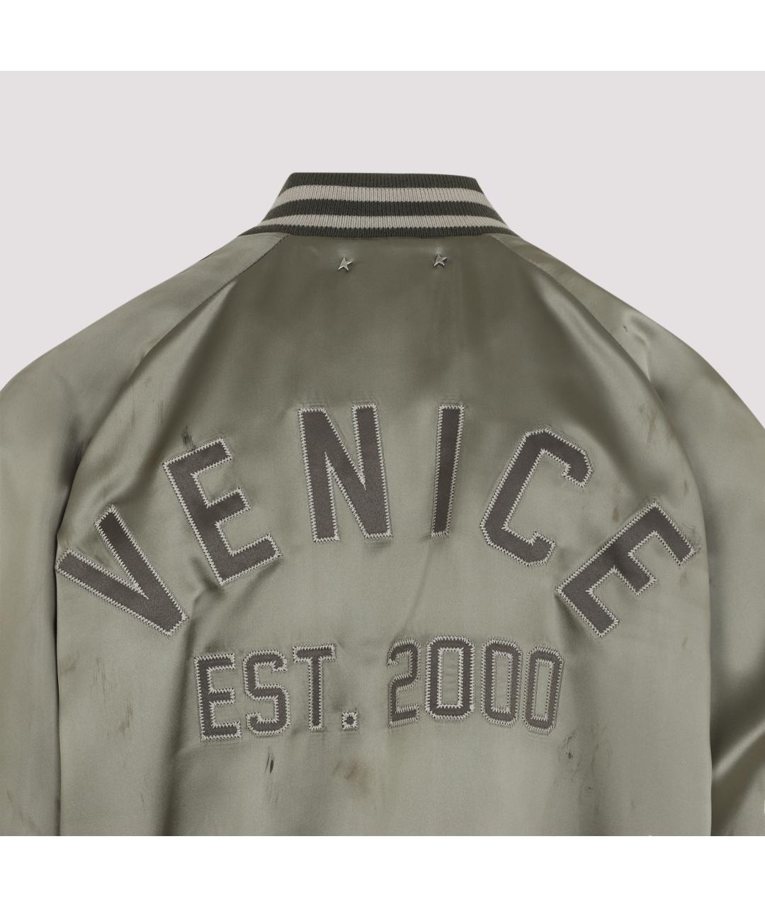 GOLDEN GOOSE DELUXE BRAND Зеленая ацетатная куртка, фото 5