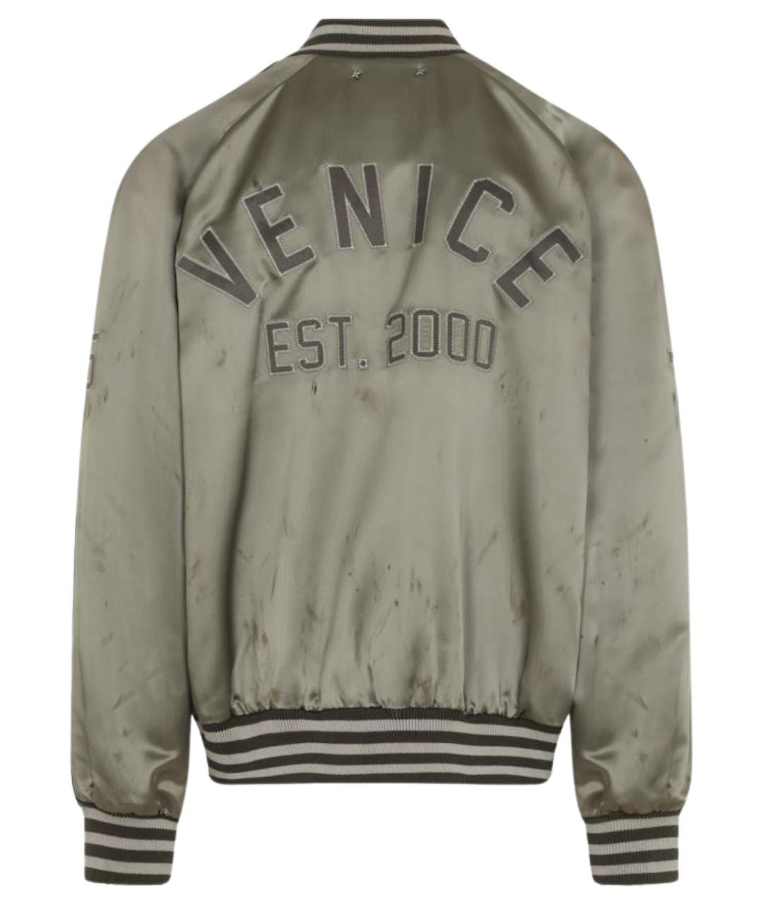 GOLDEN GOOSE Зеленая ацетатная куртка, фото 2