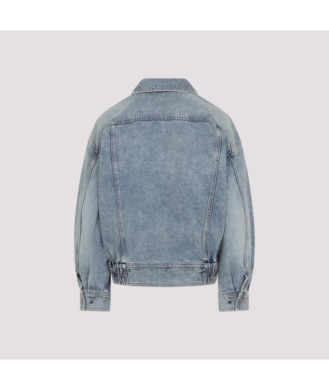 SAINT LAURENT Голубая хлопковая куртка, фото 2