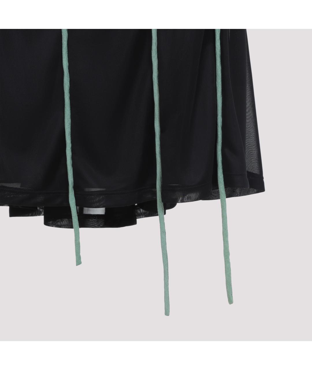 MOSCHINO Черная полиэстеровая юбка миди, фото 3