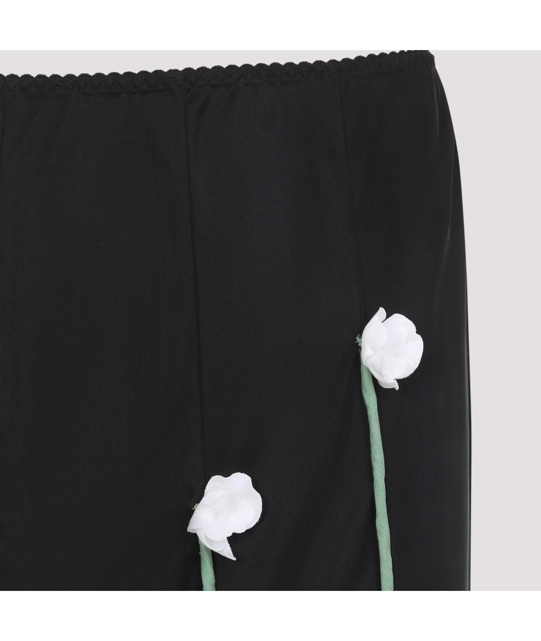 MOSCHINO Черная полиэстеровая юбка миди, фото 4