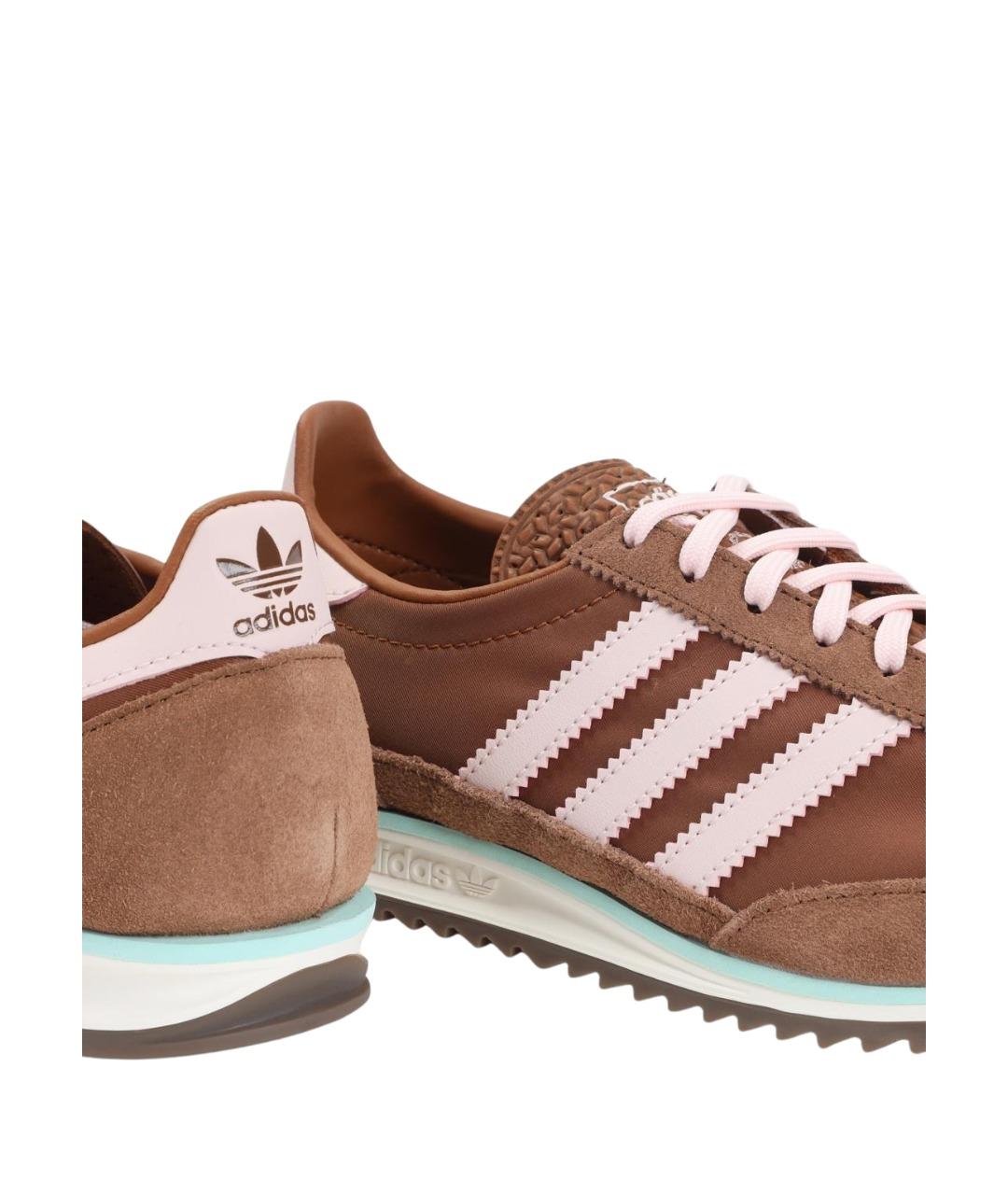 ADIDAS Коричневые замшевые кроссовки, фото 4