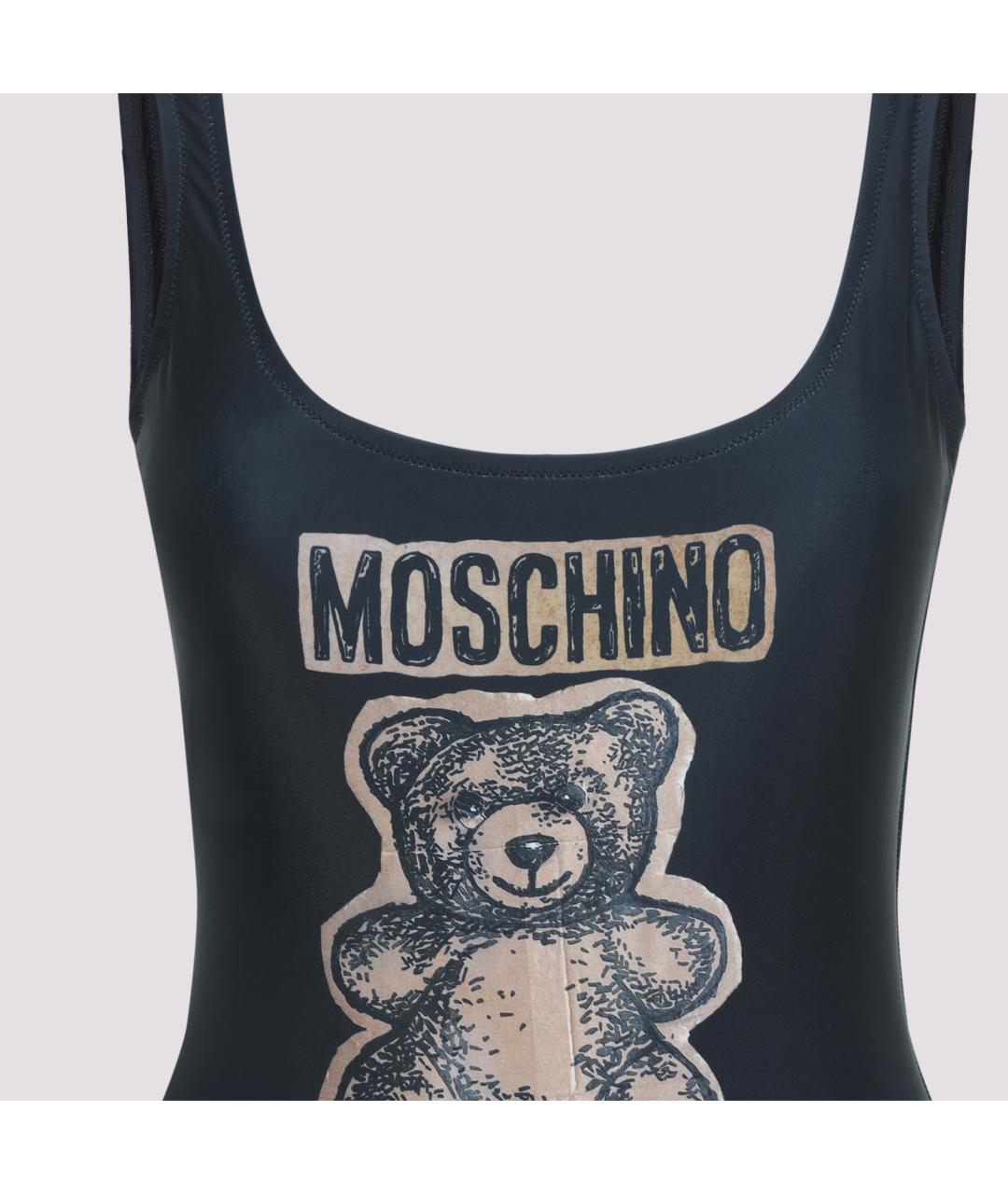 MOSCHINO Черный полиэстеровый купальник, фото 3