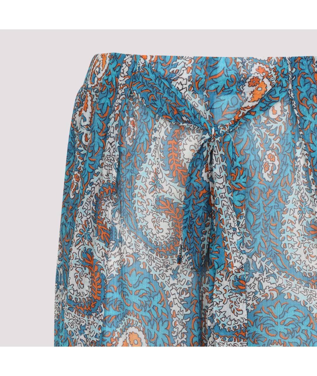 ETRO Мульти шелковые брюки широкие, фото 3