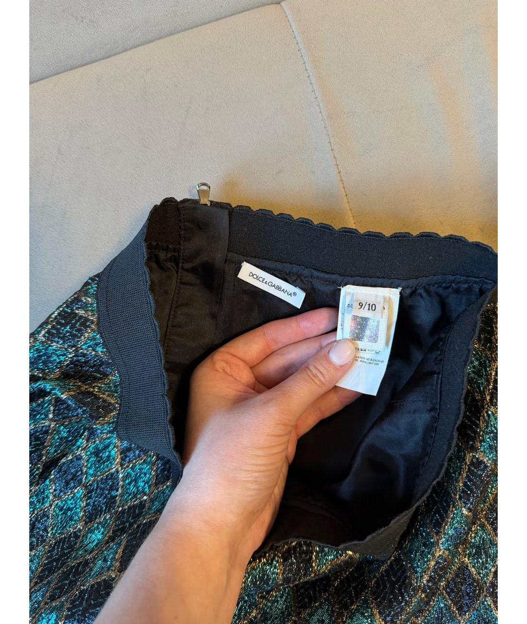 DOLCE&GABBANA Полиэстеровая юбка, фото 3