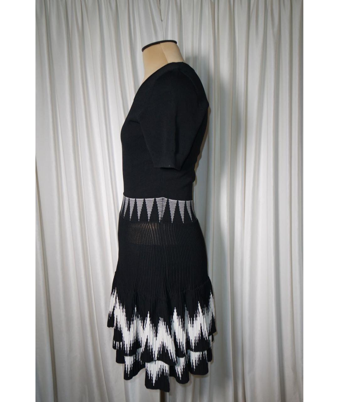 MAJE Черное вискозное повседневное платье, фото 8