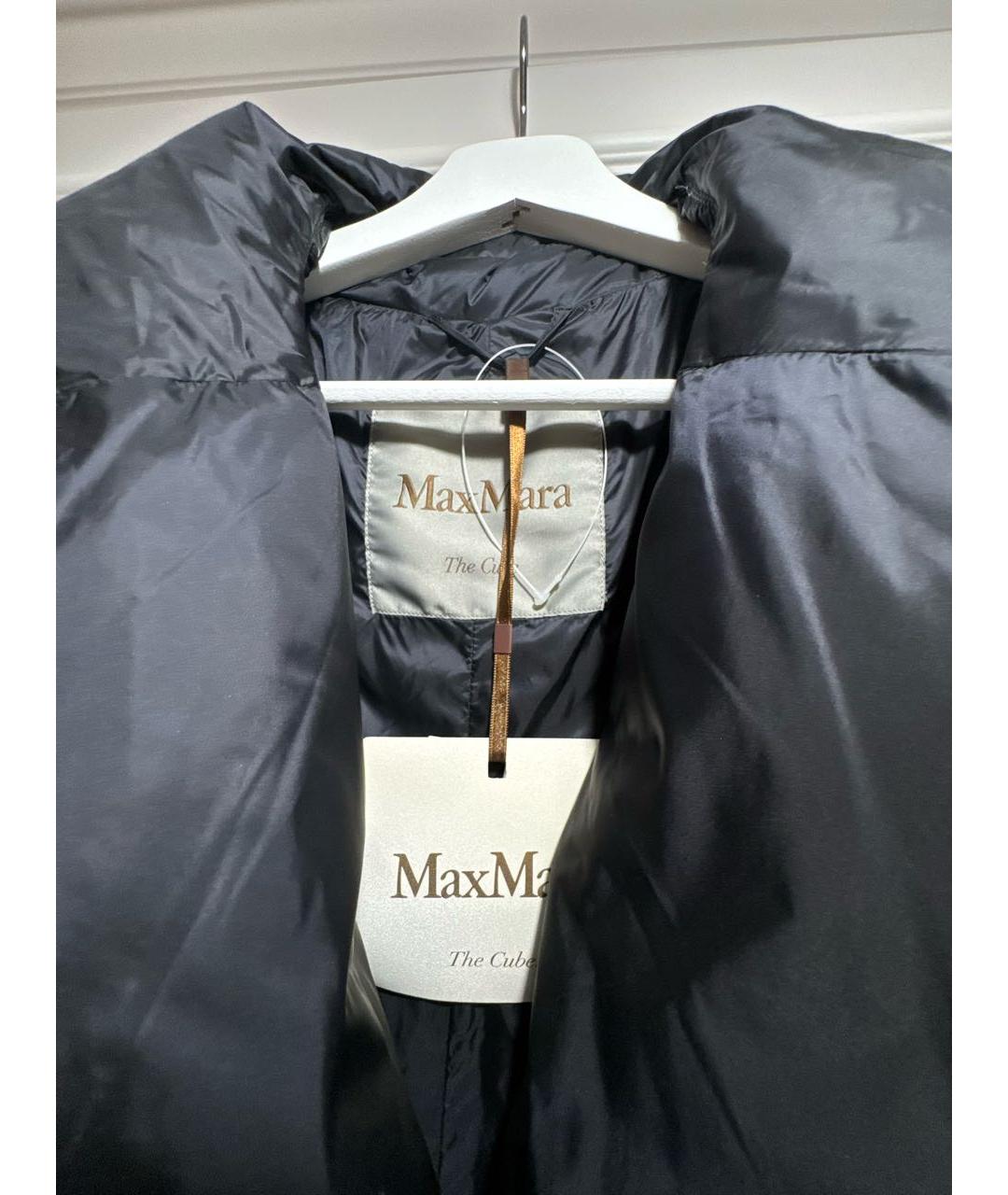 MAX MARA Черный полиамидовый пуховик, фото 3