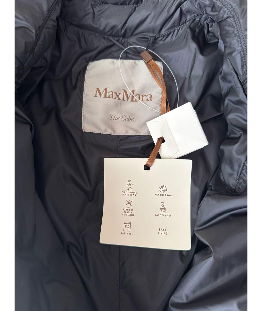 MAX MARA Черный полиамидовый пуховик, фото 8