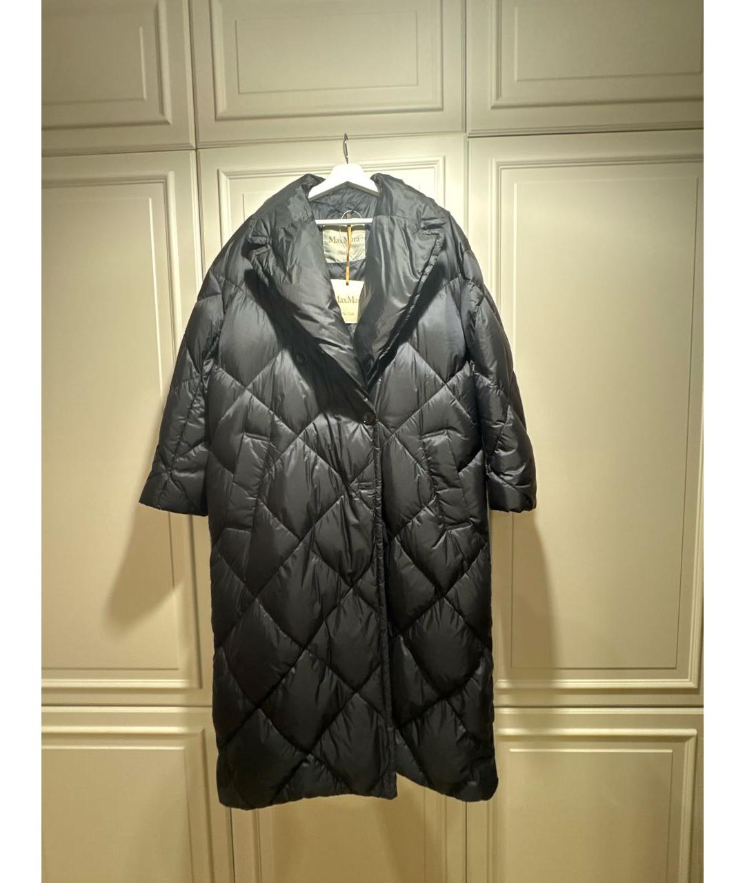 MAX MARA Черный полиамидовый пуховик, фото 9