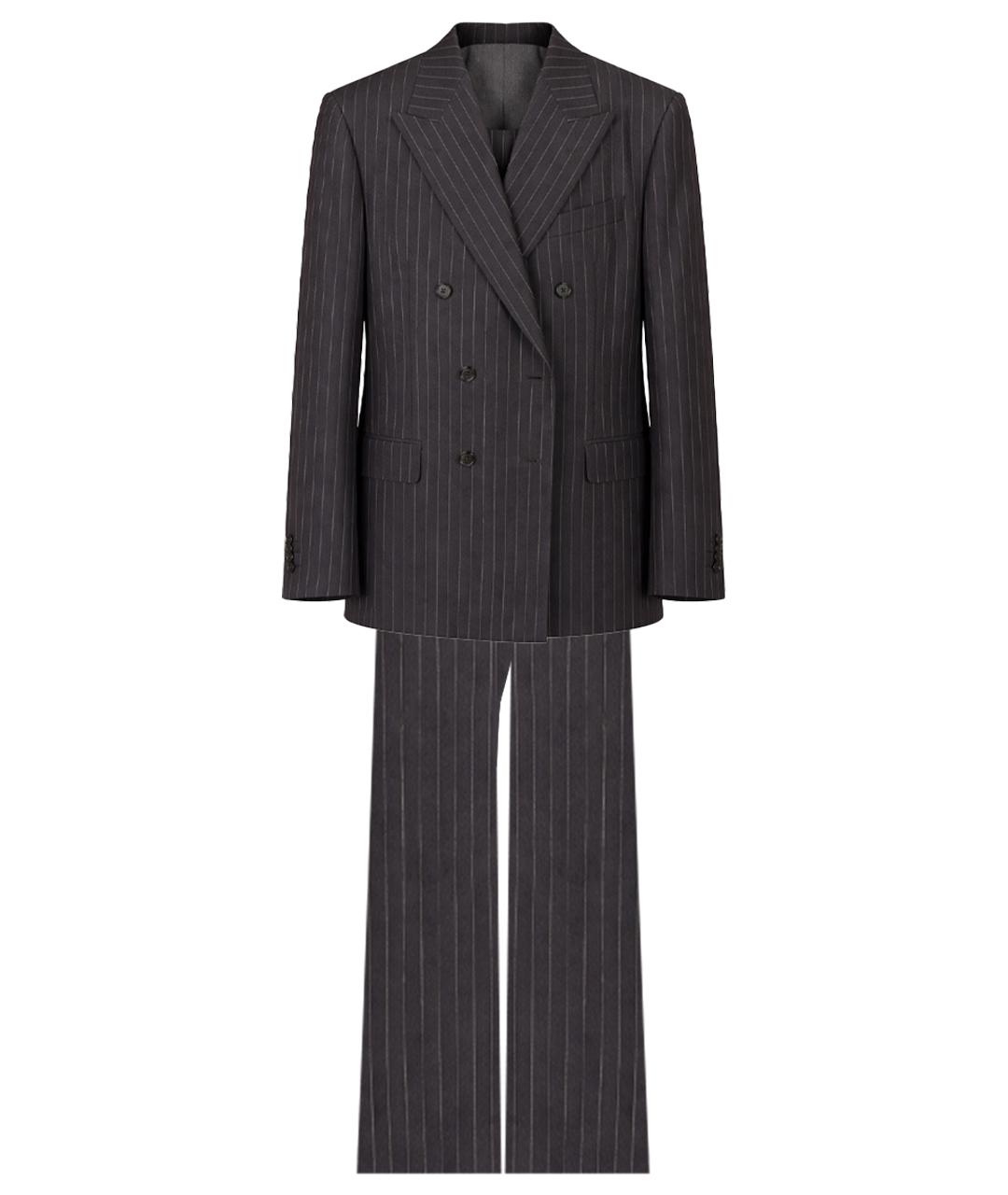 ERMENEGILDO ZEGNA XXX Антрацитовый классический костюм, фото 1