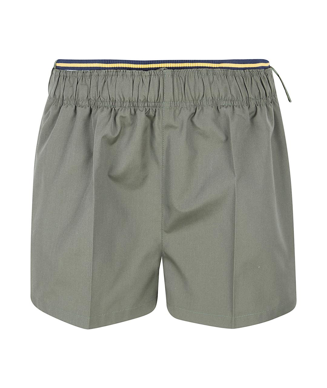 PRADA Зеленые полиэстеровые шорты, фото 1